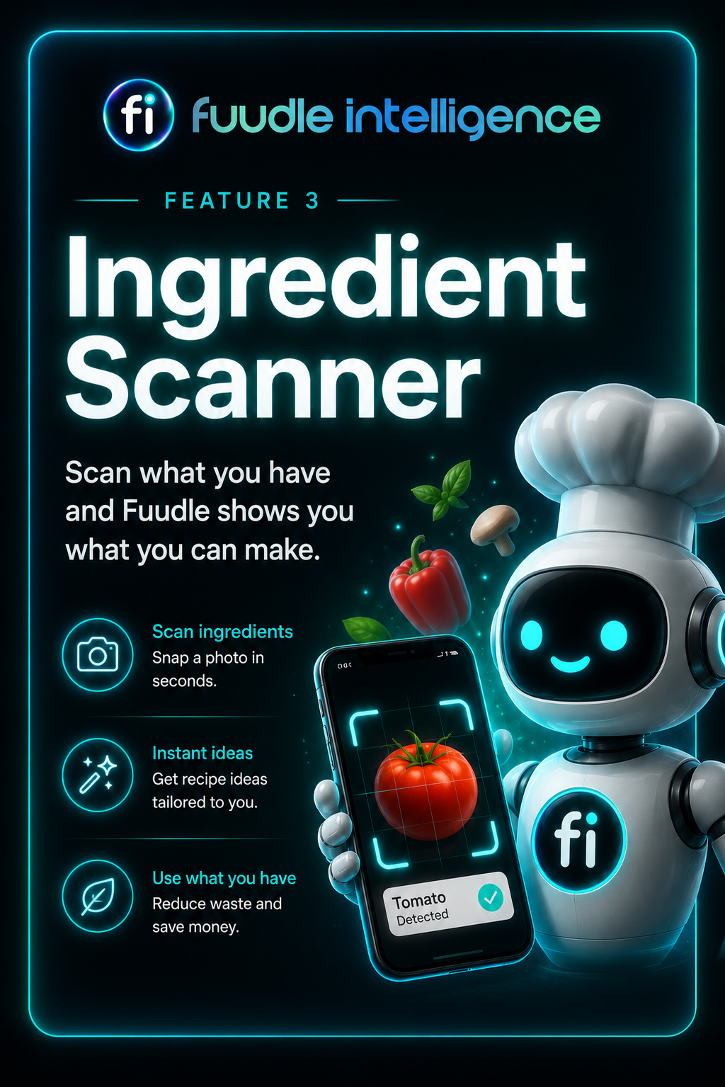 Fuudle ingredient scanner campaign artwork