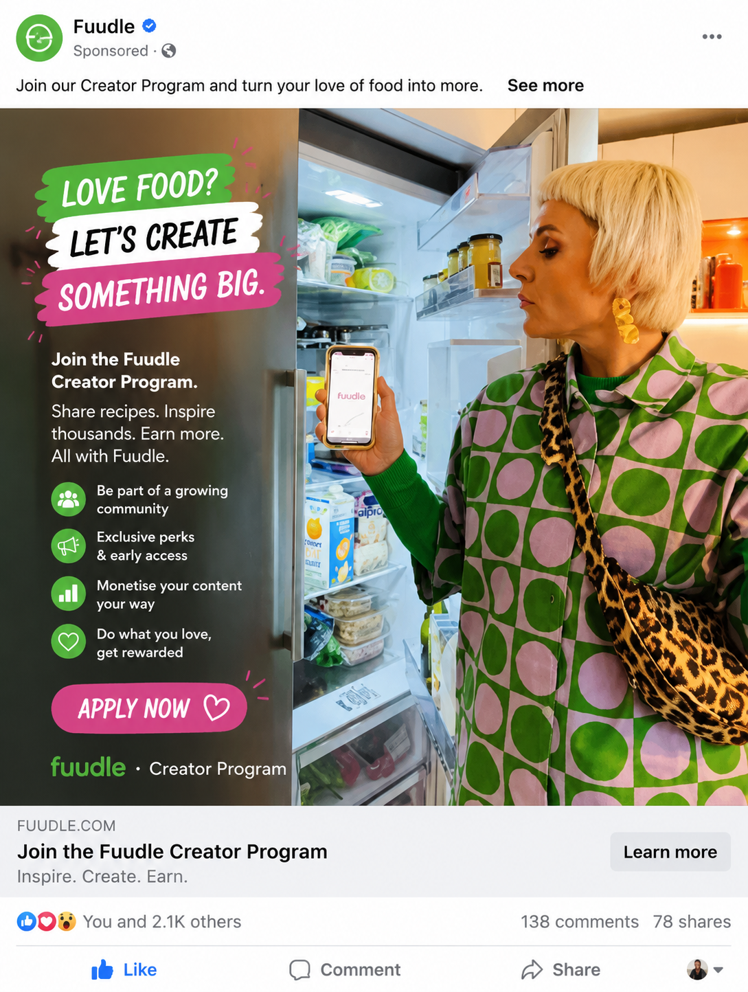 Fuudle creator tote bags